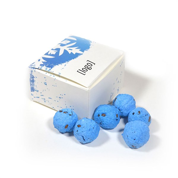 Cardstock Holiday Gift Box with 6 Bombs inside