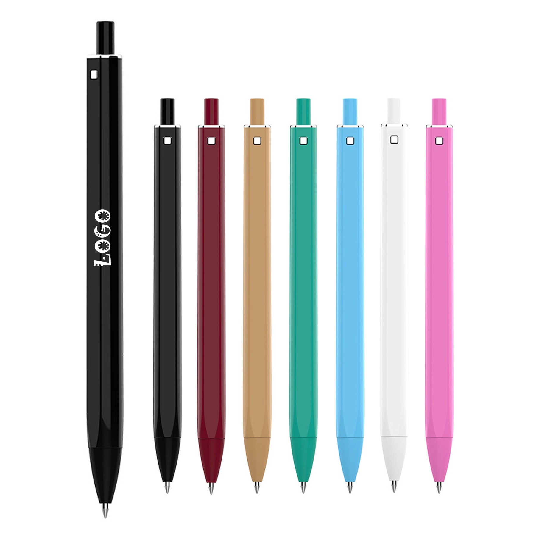Multicolor Plastic Click Gel Ink Pen