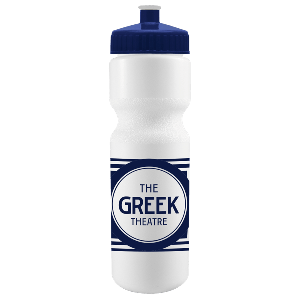 Cyclo-Cross 28oz Bike Bottle - White w/Push-Pull Lid 33