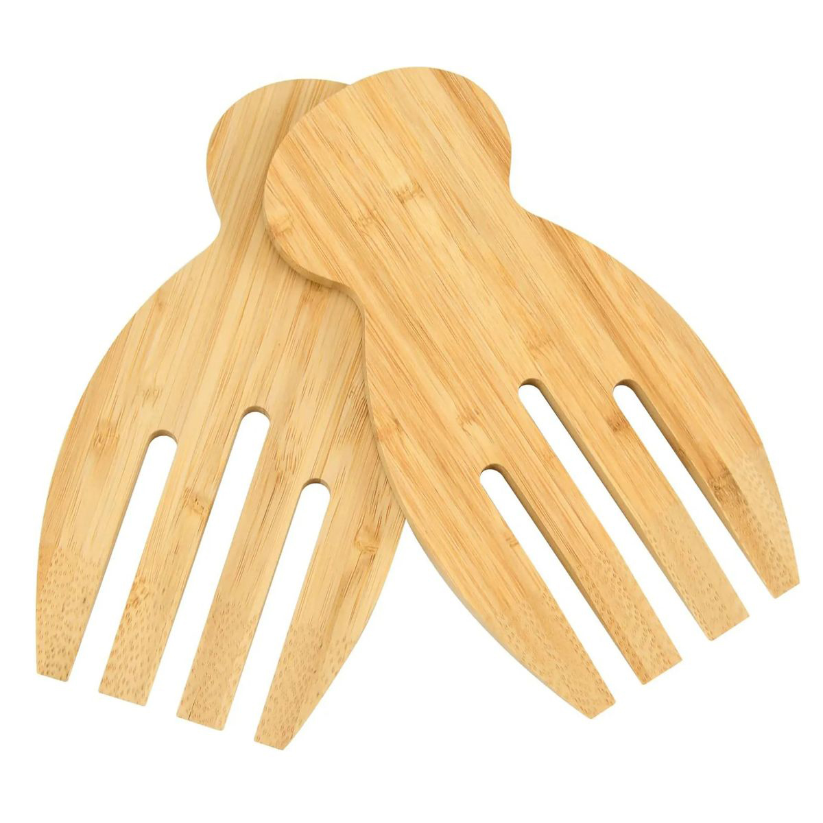 Lightweight Bamboo Kitchen Salad Tongs 3