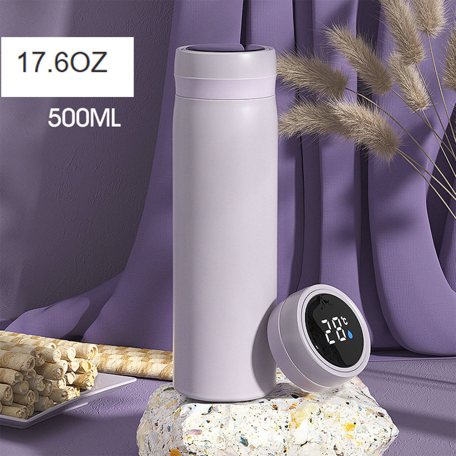 17.6oz Intelligent temperature display insulated bottle 7