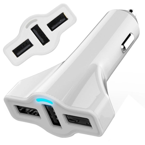 5.2 Amp 3 Ports USB Fast Charging Car Charger 4