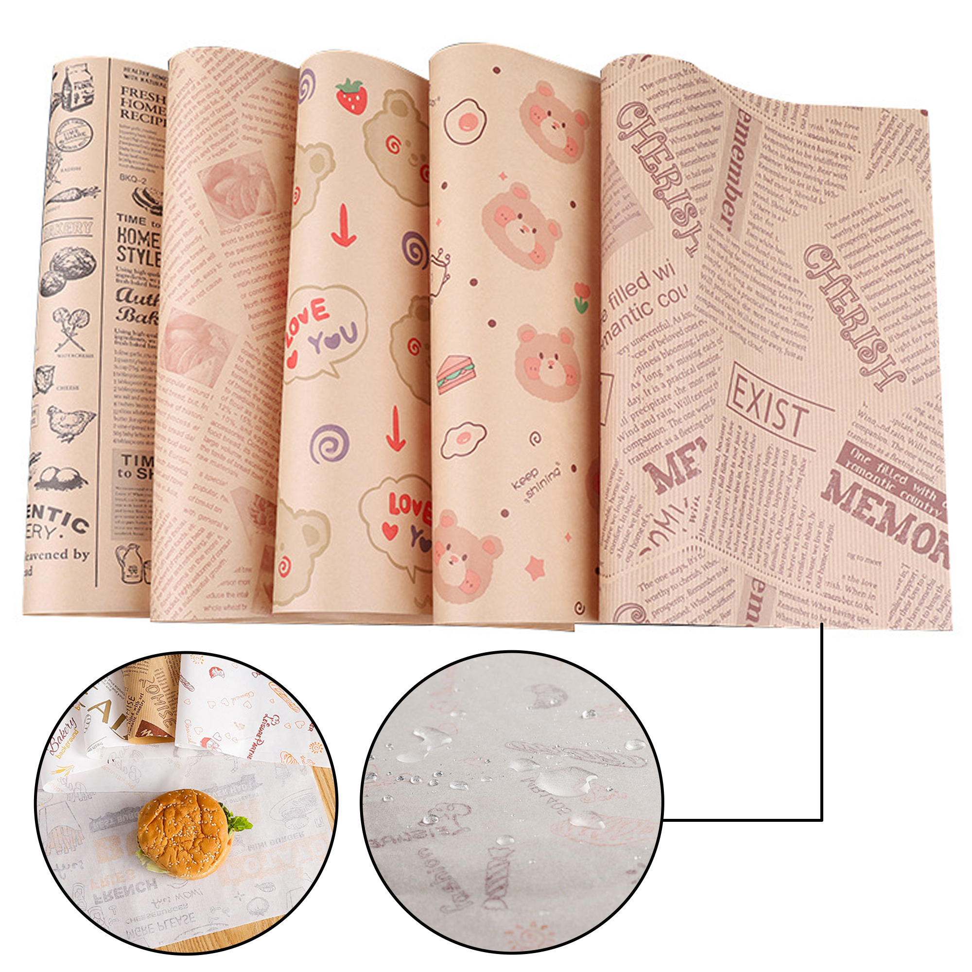 Grease-Proof Burger Paper 2