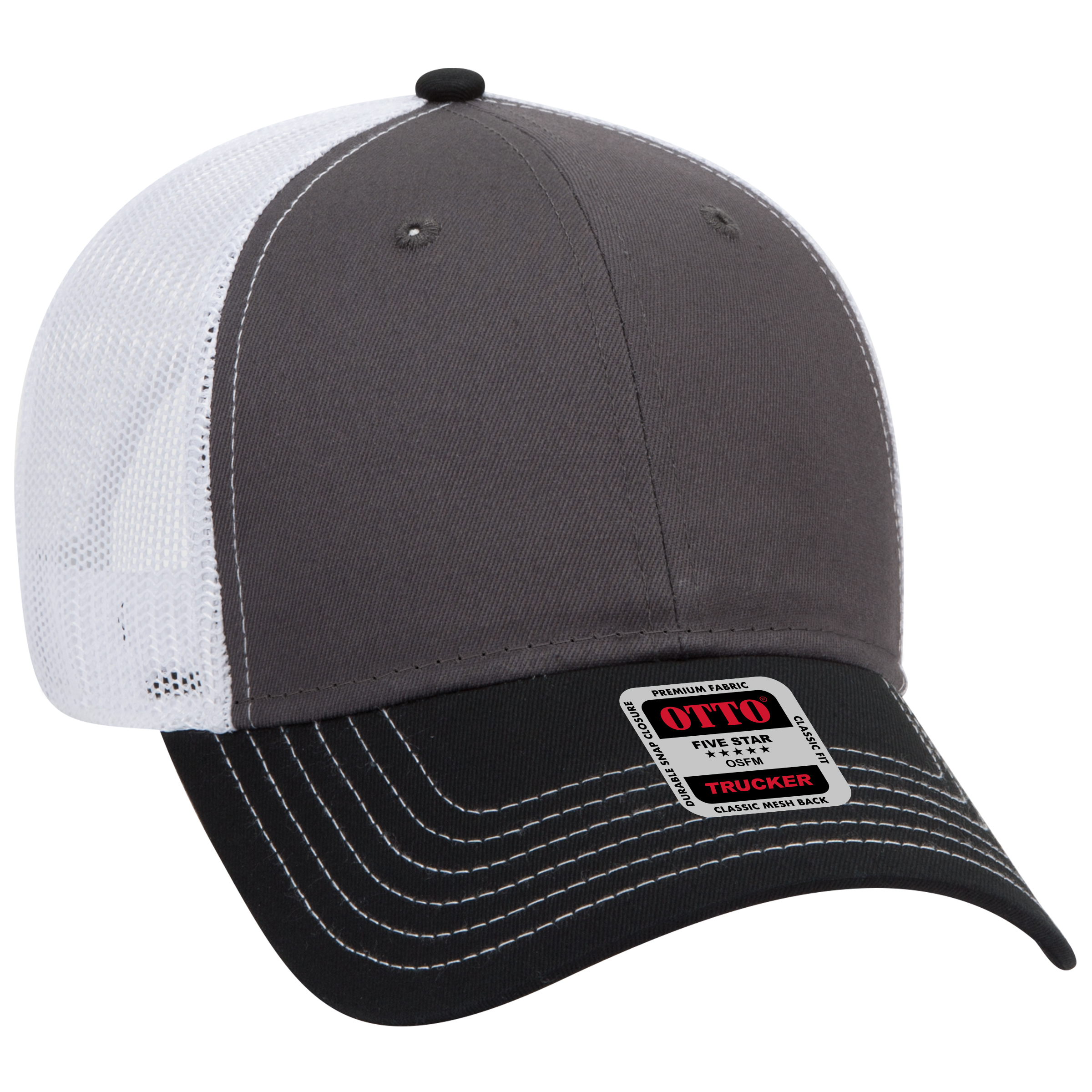 OTTO CAP® 6 Panel Low Profile Mesh Back Trucker Hat 276