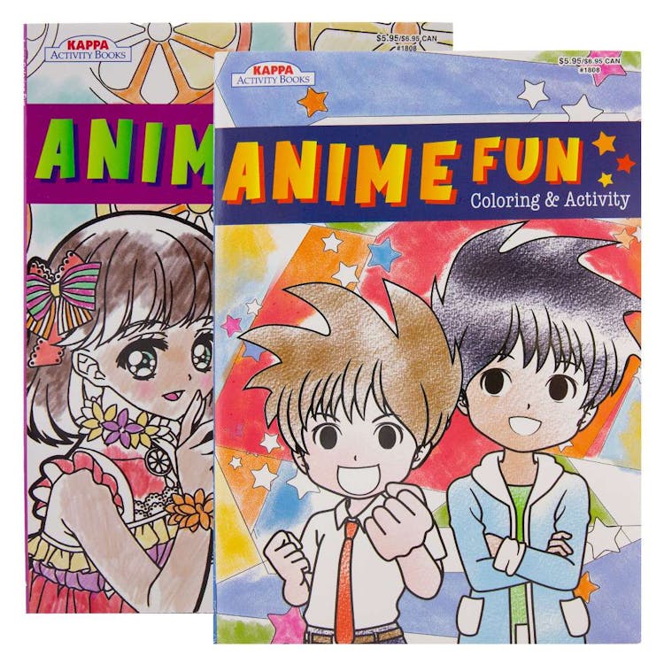 Anime Fun Coloring & Activity Books - 2 Volumes 2