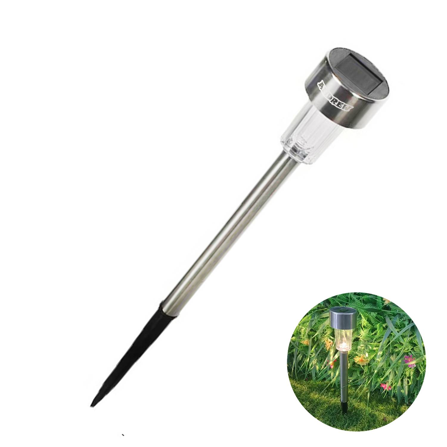 Stainless Steel Solar Powered Outdoor Landscape Lawn Light 3