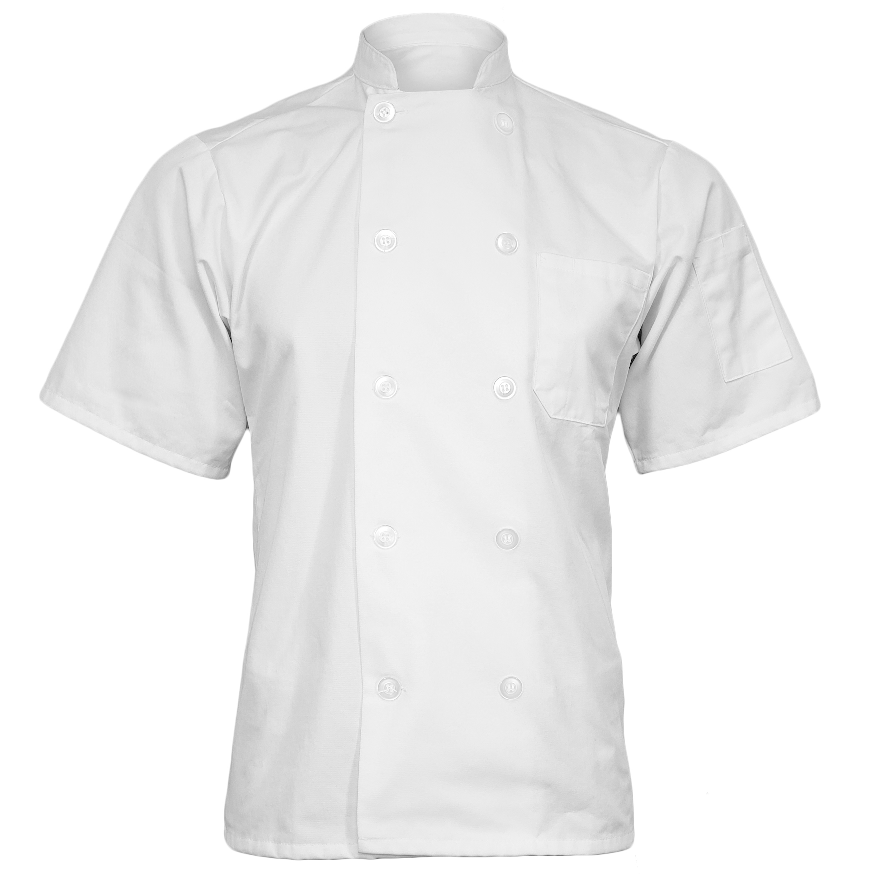 Classic Chef Coat with Short Sleeves (BLANK) 12