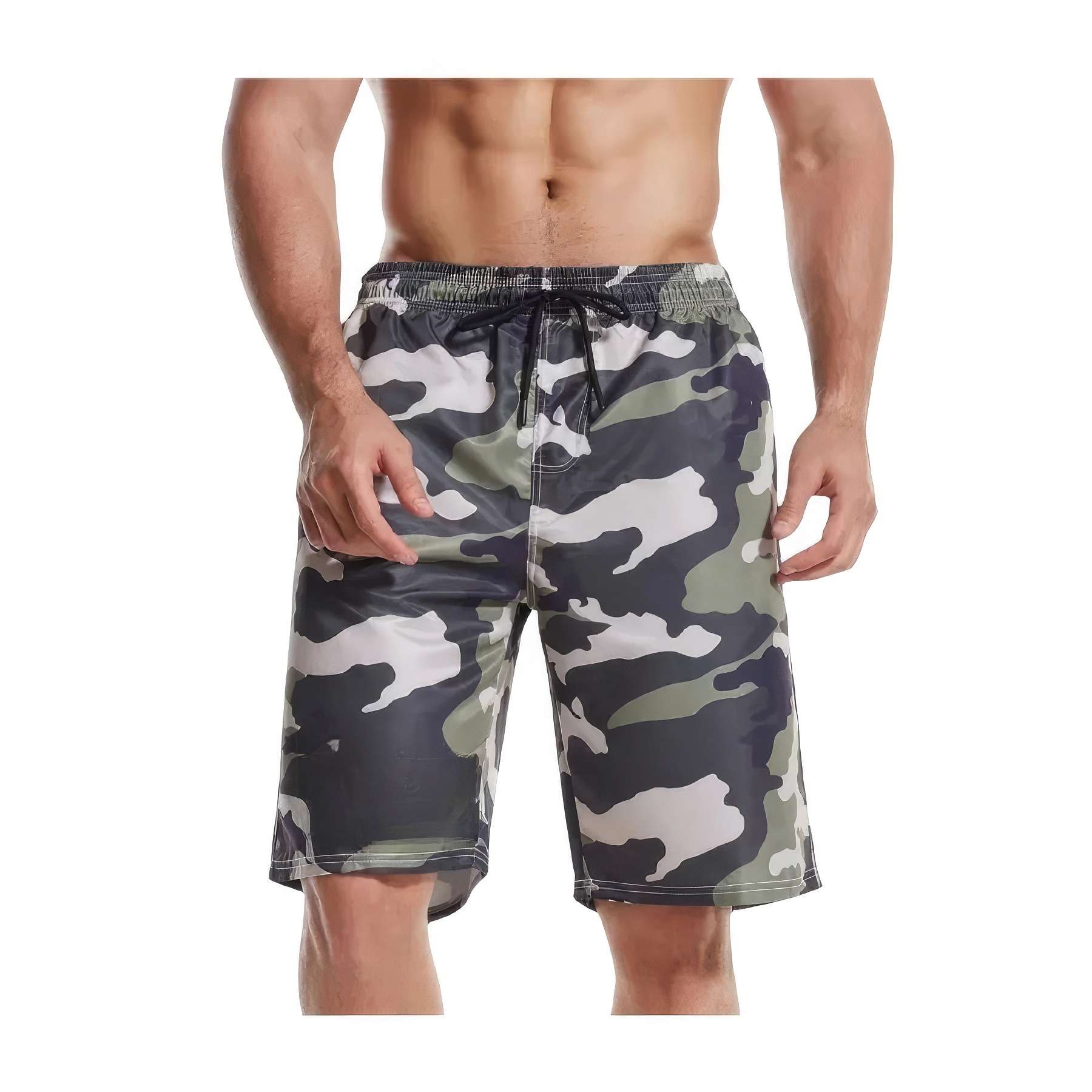 Custom Digital Printing Men's Swim Trunks Beach Shorts 2