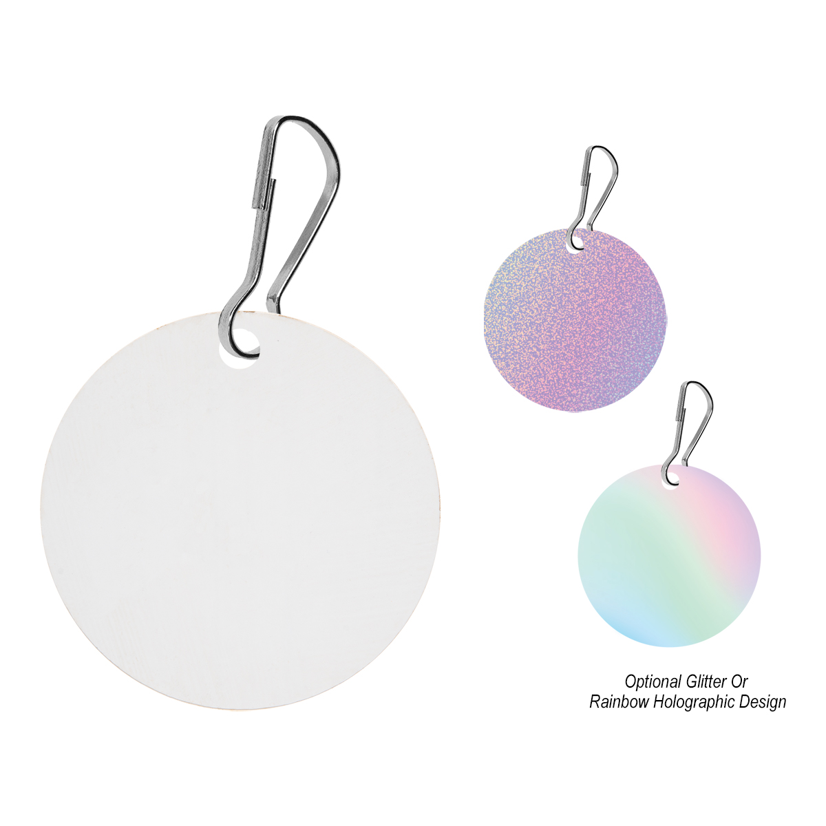 Acrylic Zipper Pull - Circle 3