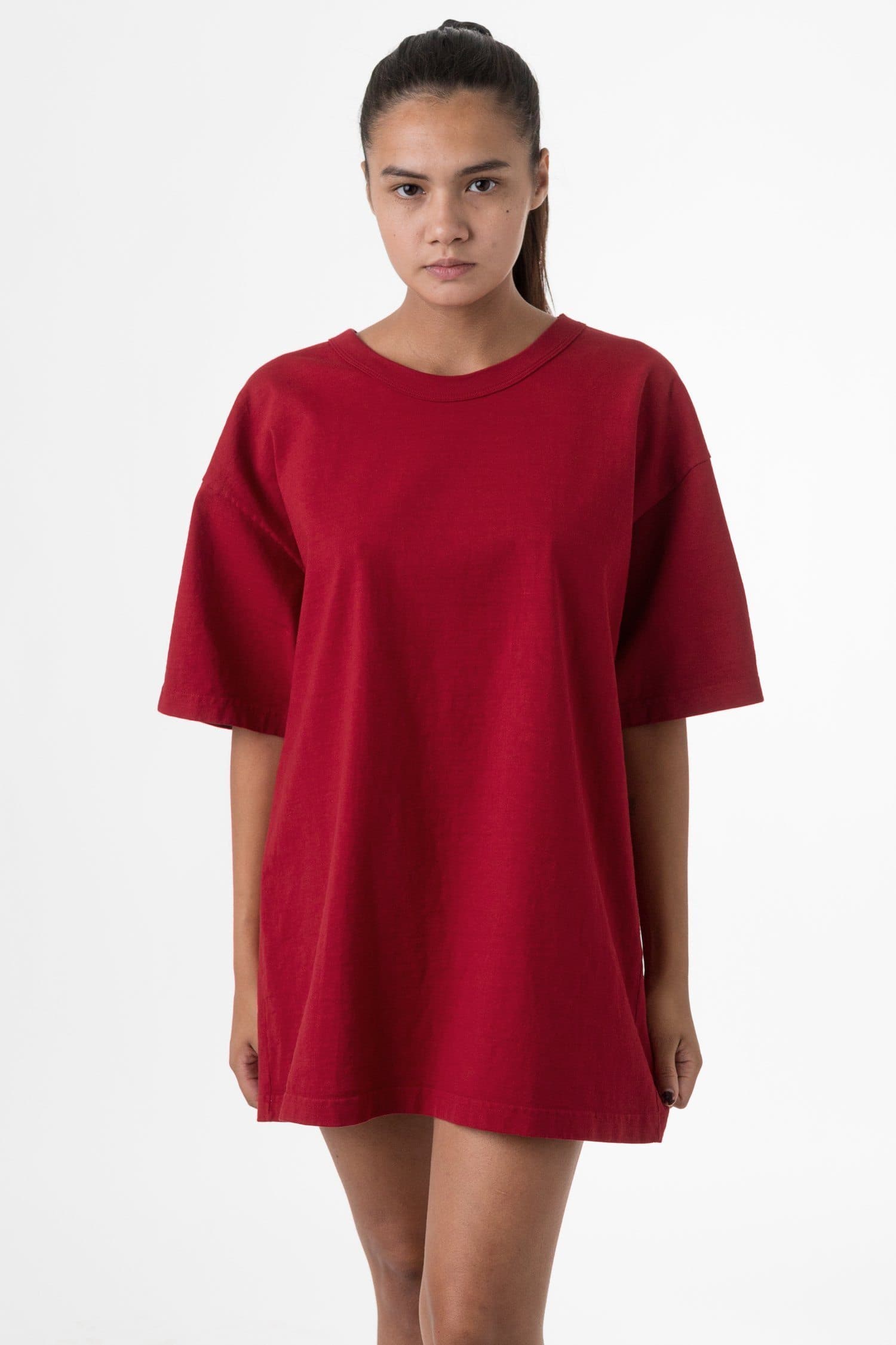8.5 OZ HEAVY JERSEY GARMENT DYE T-SHIRT W BINDING 19