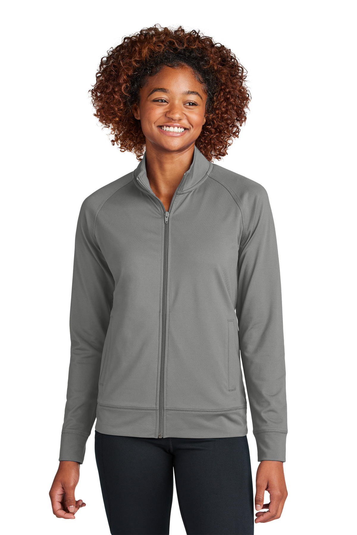 Sport-Tek® Women's Sport-Wick Stretch Full-Zip Cadet Jacket 22