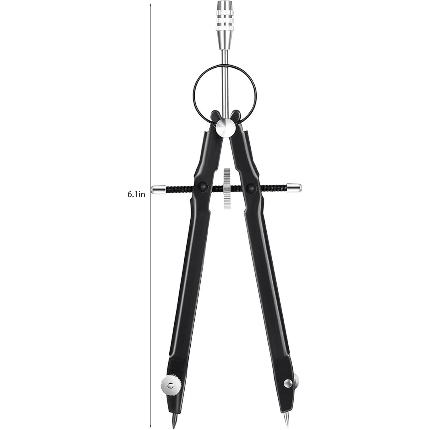 Spring Metal Lockable Drawing Compass 3