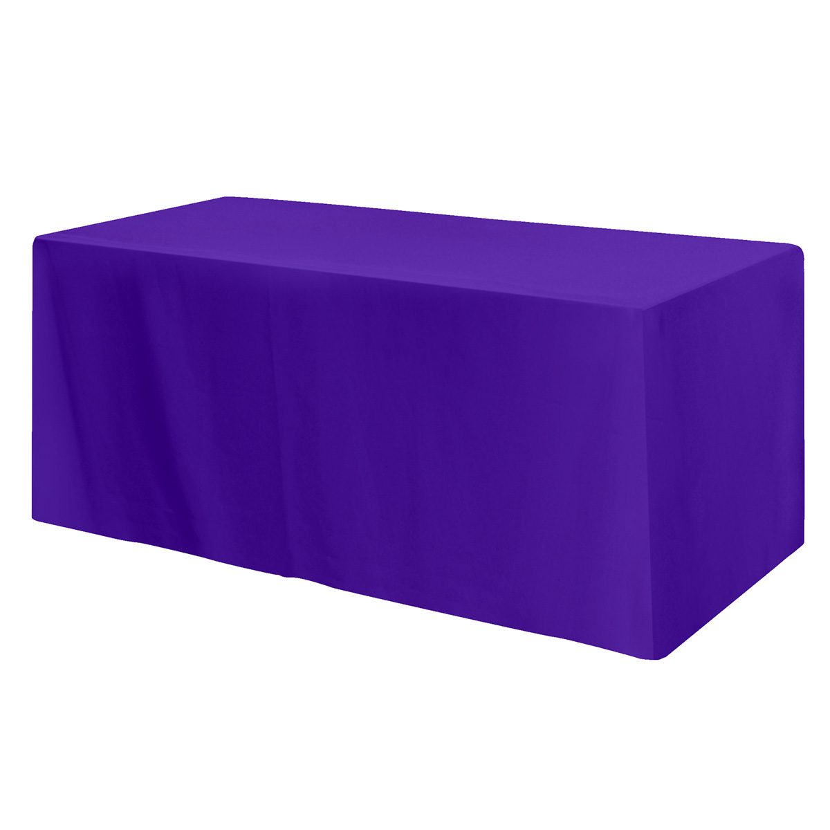 Fitted Poly/Cotton 3-sided Table Cover - fits 6' standard table 4