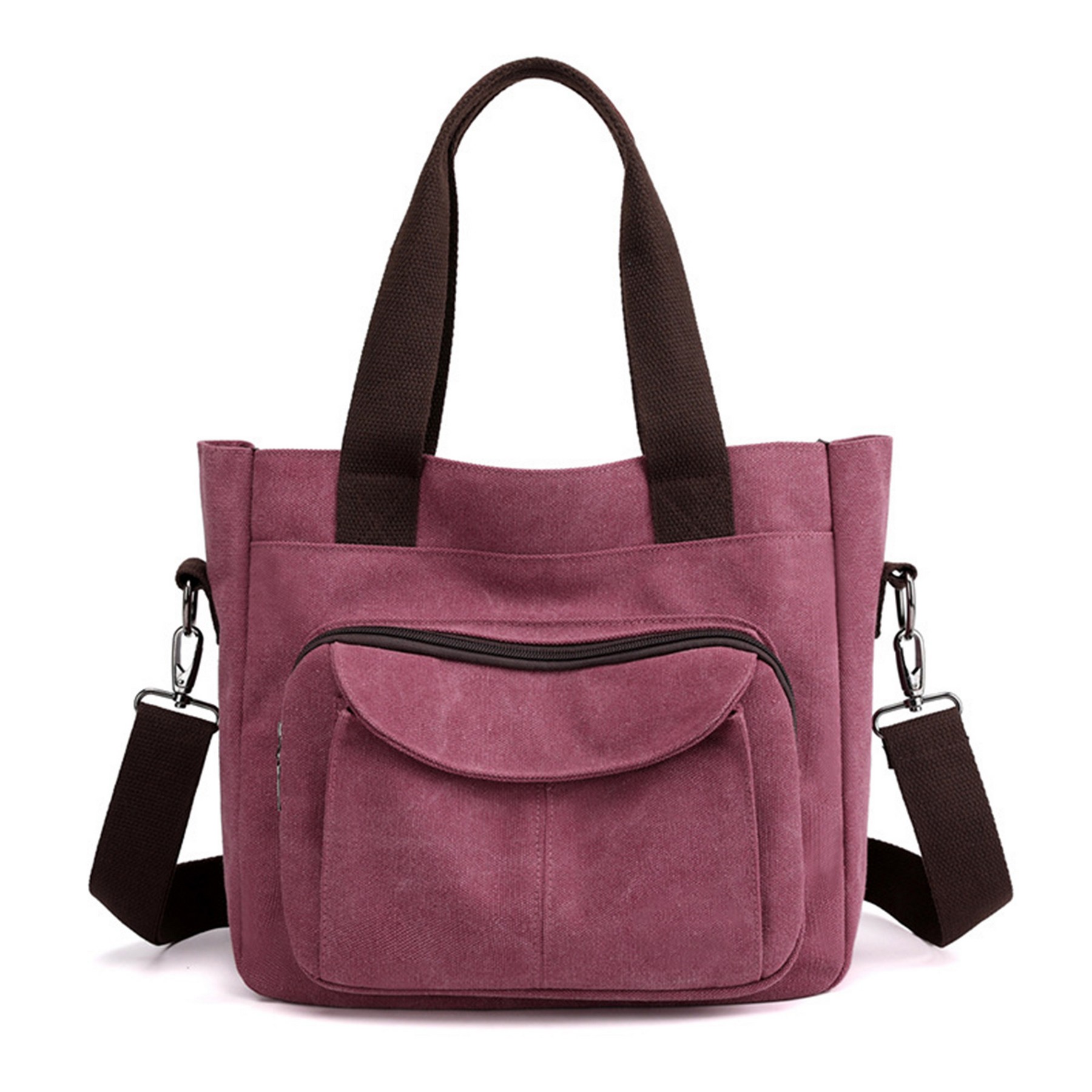 Retro Canvas Tote Bag W/Strap 2
