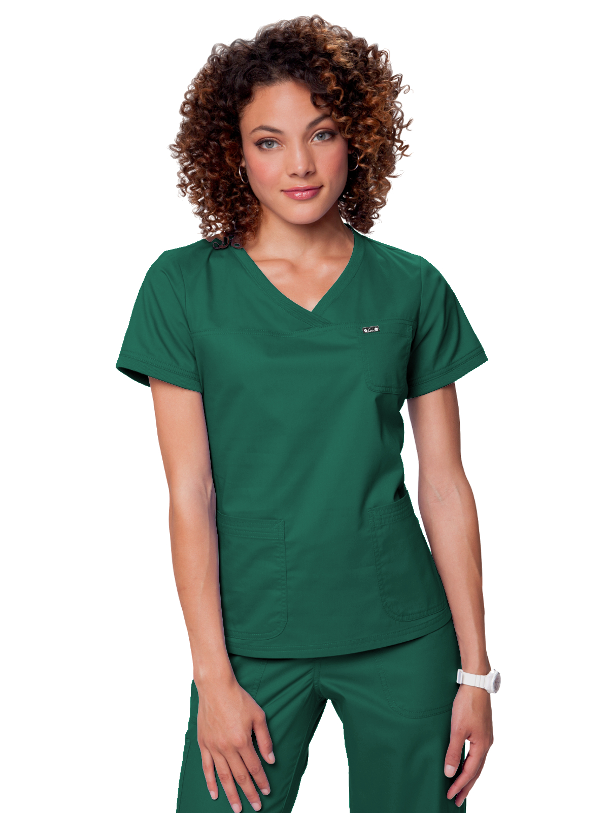 koi - Classics - Women's Three-Pocket Soft Rib Trim V-Neck Nicole Top 7