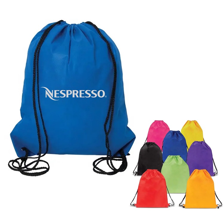 Sports Nylon Drawstring Tote Bag 2