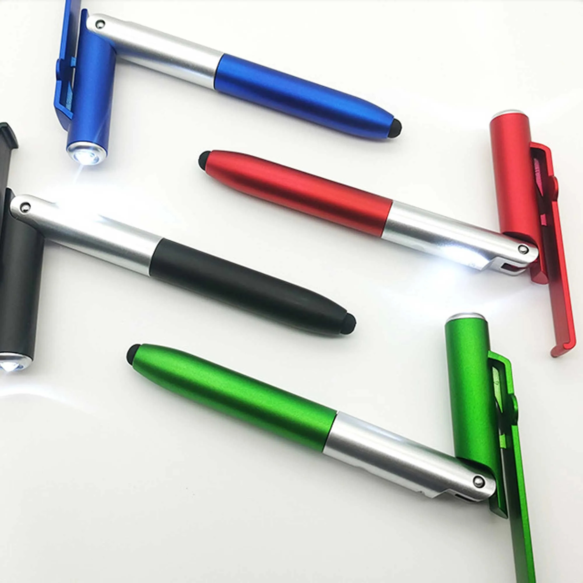 4-in-1 Ballpoint Pen / LED / Phone Stand / Stylus 2