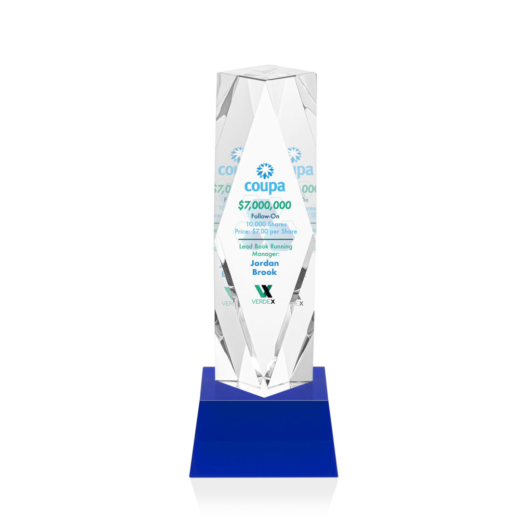 Toscana VividPrint™ Award on Base - Blue 8