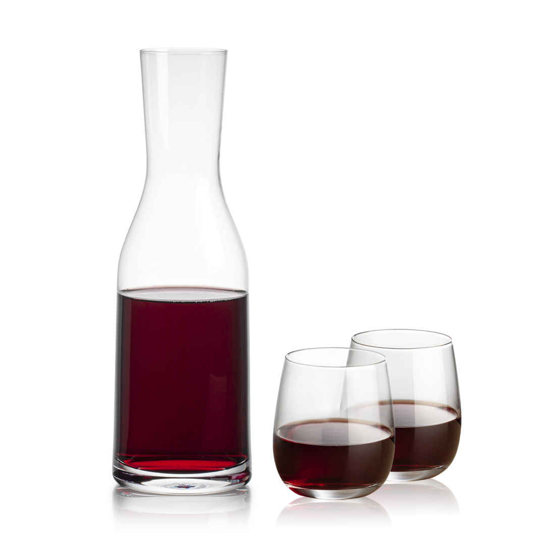 Caldmore Carafe & Crestview Stemless Wine 6