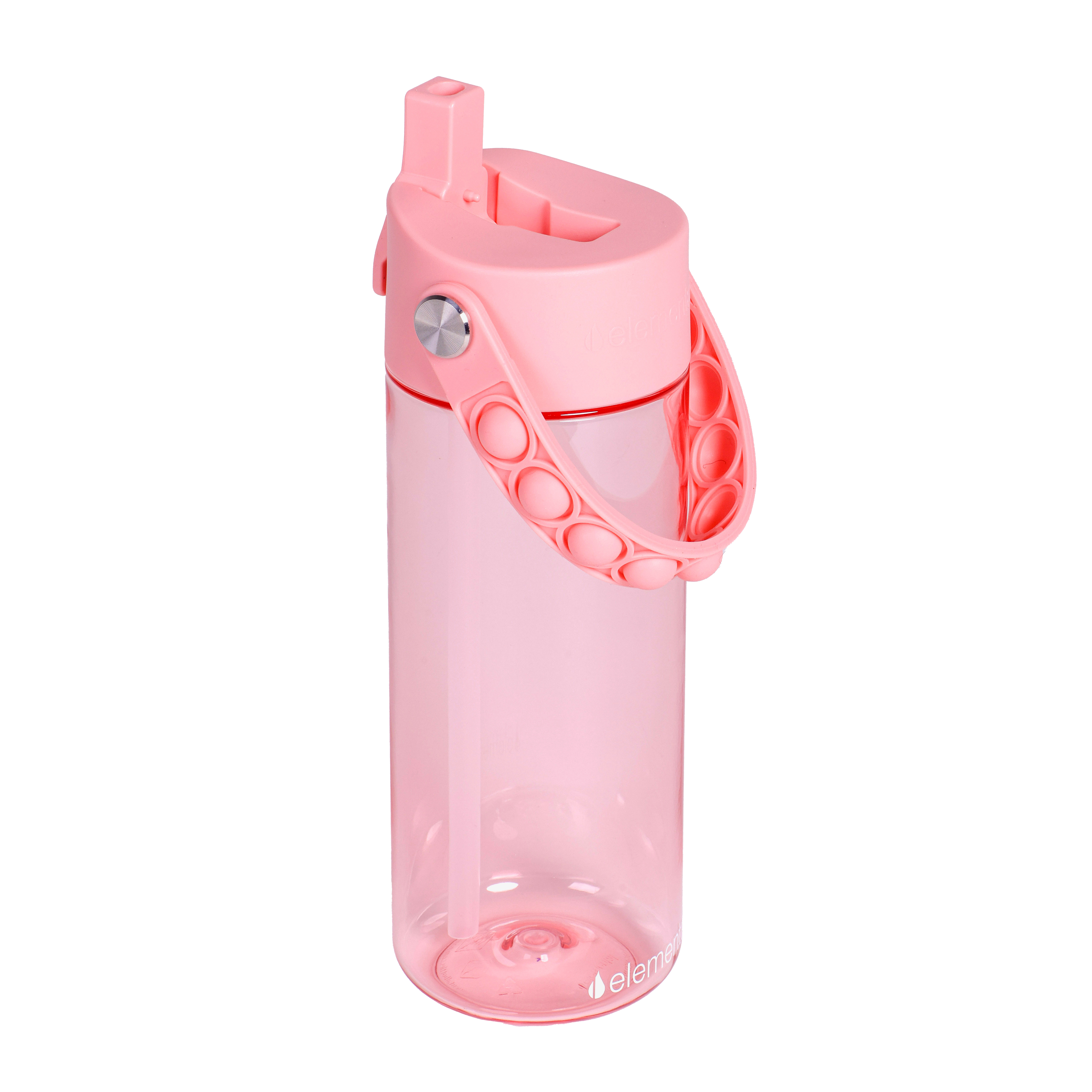 Elemental® Splash Pop Fidget 18oz Tritan Water Bottle - with Drinking Spout and Straw 20