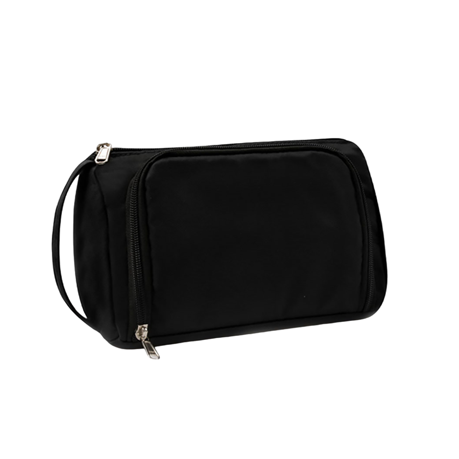 Portable PU Leather Travel Cosmetic Bag w/ Handle 4