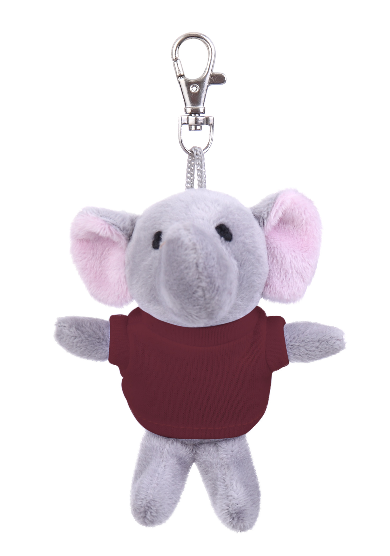 Soft Plush Elephant Keychain with Tee 4