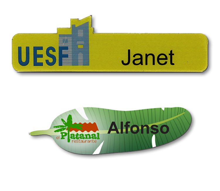 The Siren full color shaped name badge 0-3 sq" 5