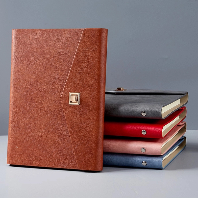 PU Leather A5 Business Travel Journal Binder Notebook 1
