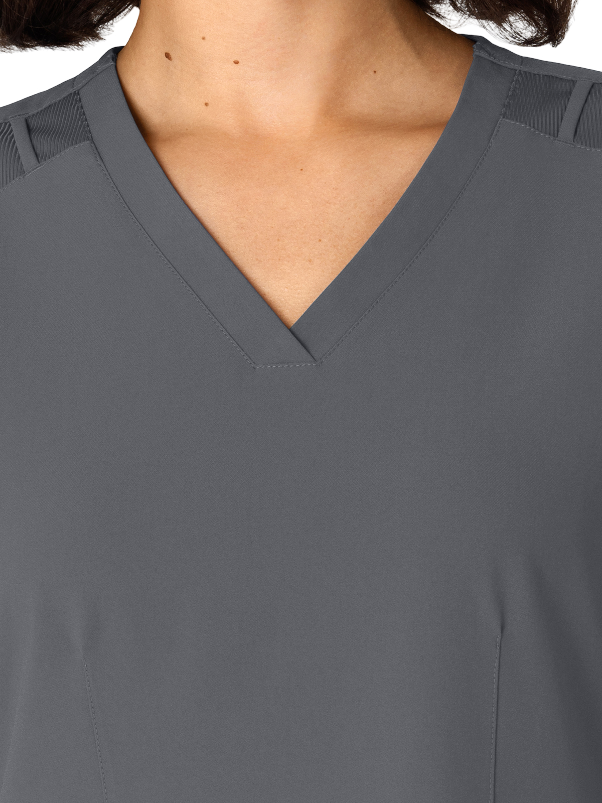 Wink - W123 - Women's Flex-n-Reach Side Panel V-Neck Top 37