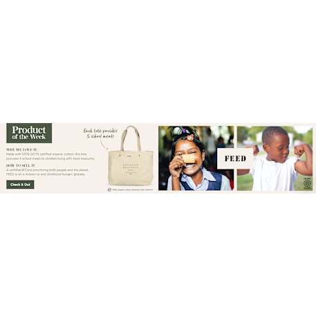 FEED Organic Cotton Weekend Tote 112