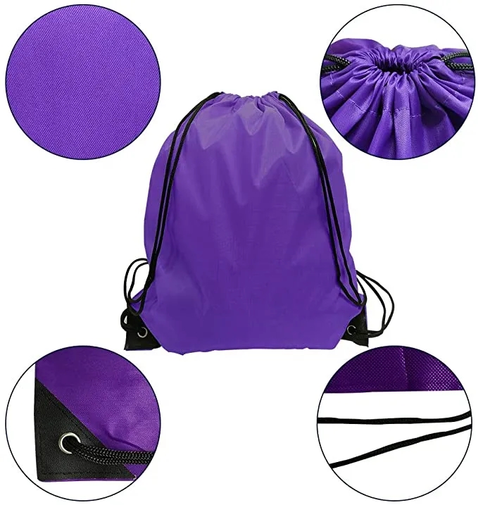 Drawstring Backpacks with Reinforced Corners 3