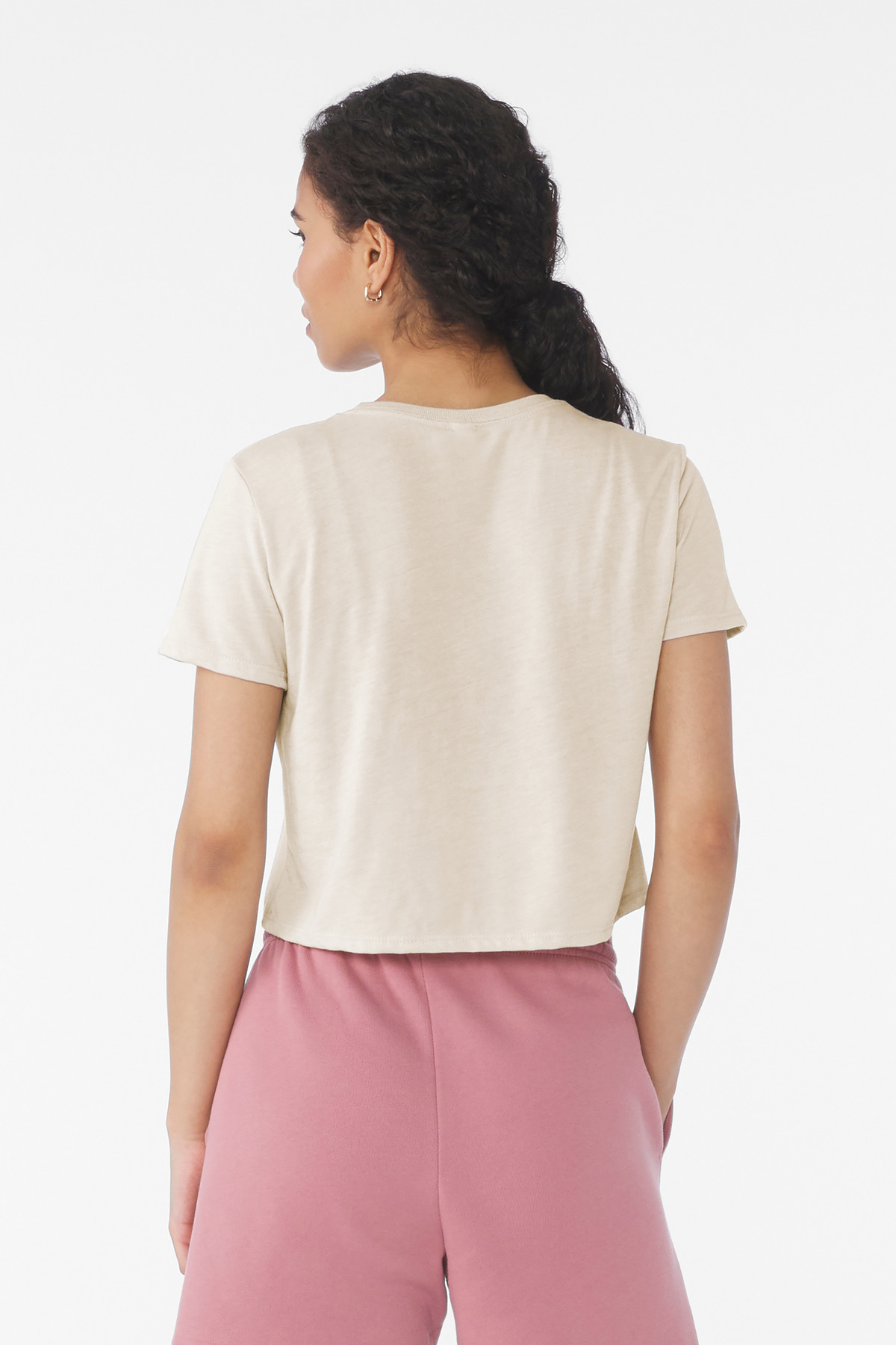 BELLA+CANVAS Women's Flowy Cropped Tee BC8882 12