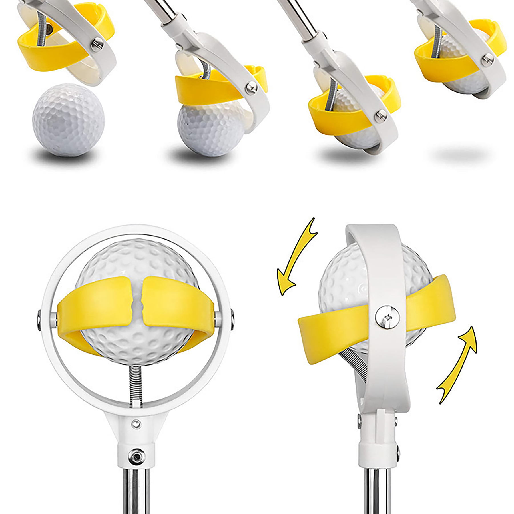 Telescoping Stainless Steel Golf Ball Retriever 3