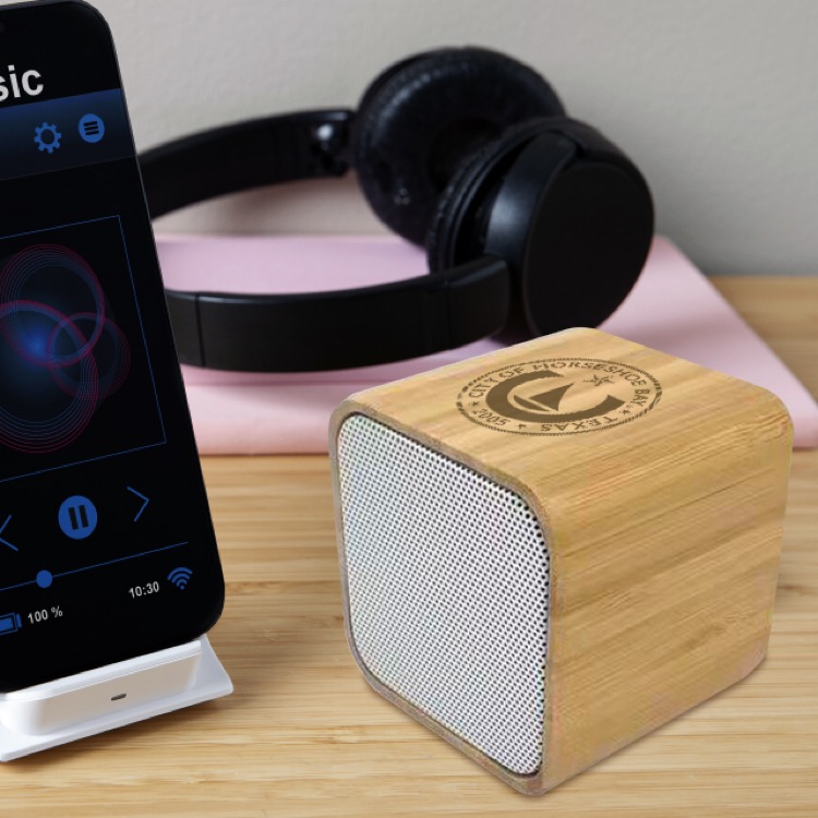 Bamboo Cube BT 5.0 Speaker 5