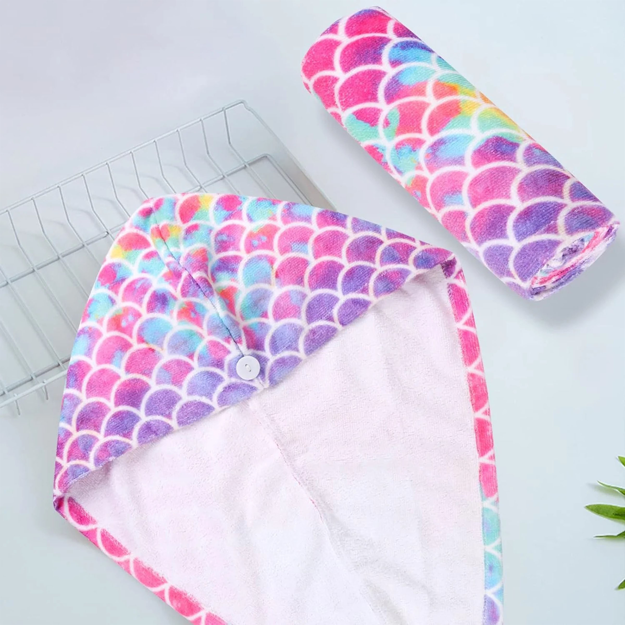 Quick-Dry Microfiber Hair Wrap ?C Lightweight & Soft 3