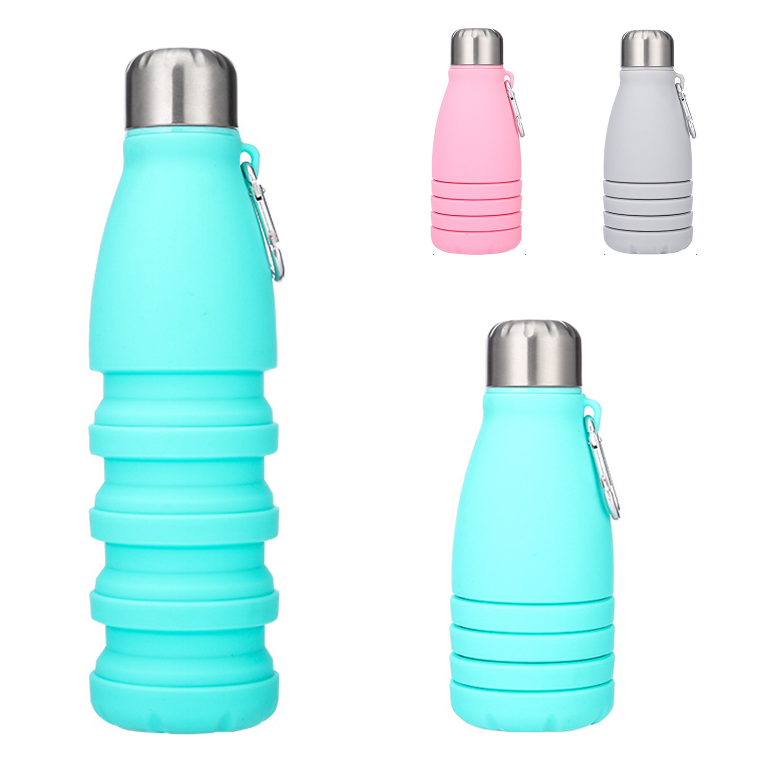 19oz Silicone Foldable Water Bottle 3