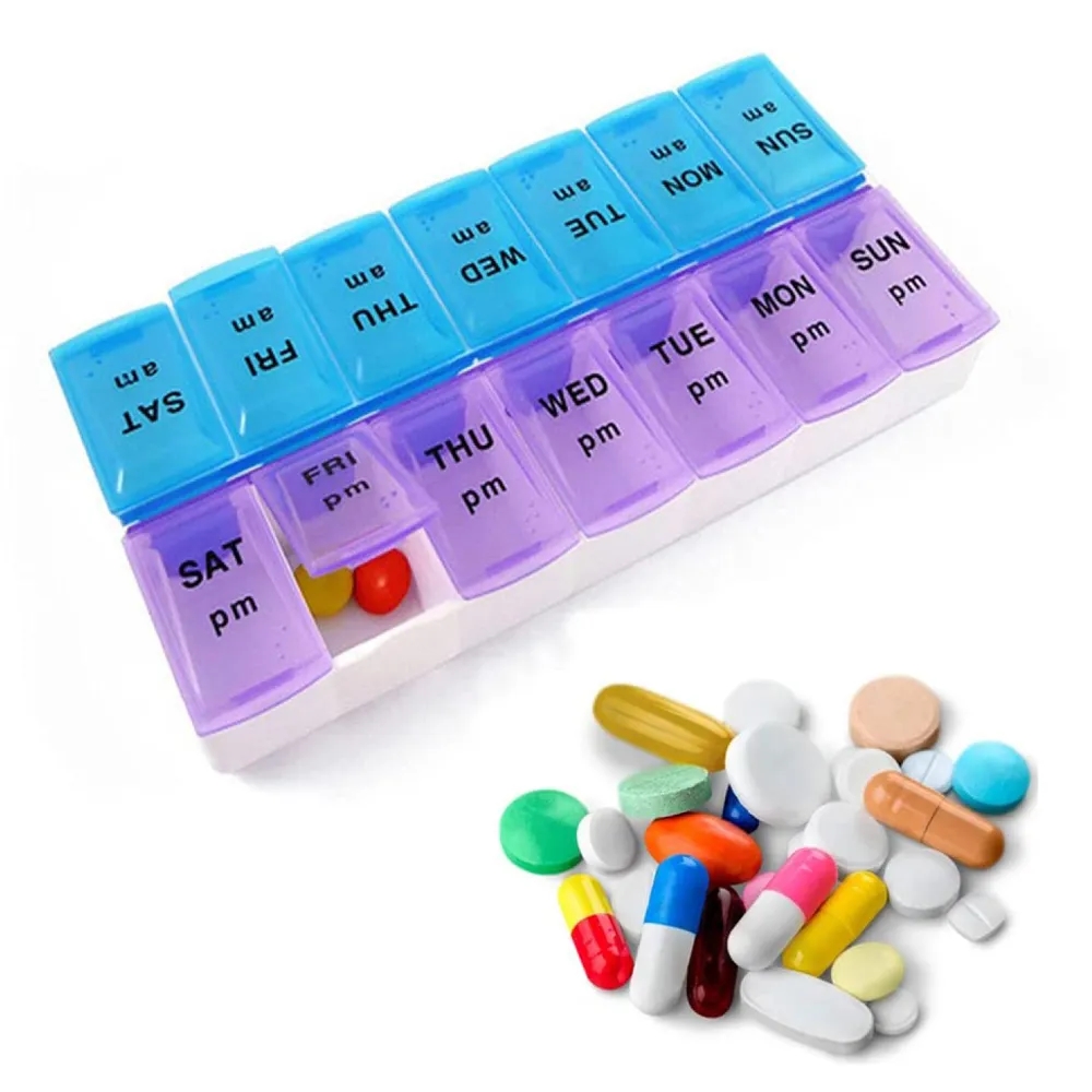 7 Days AM PM Weekly Pill Organizer Box 4