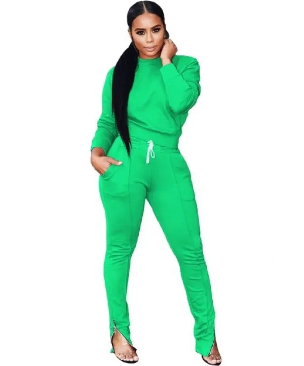Custom Striped Womens Tracksuits 3