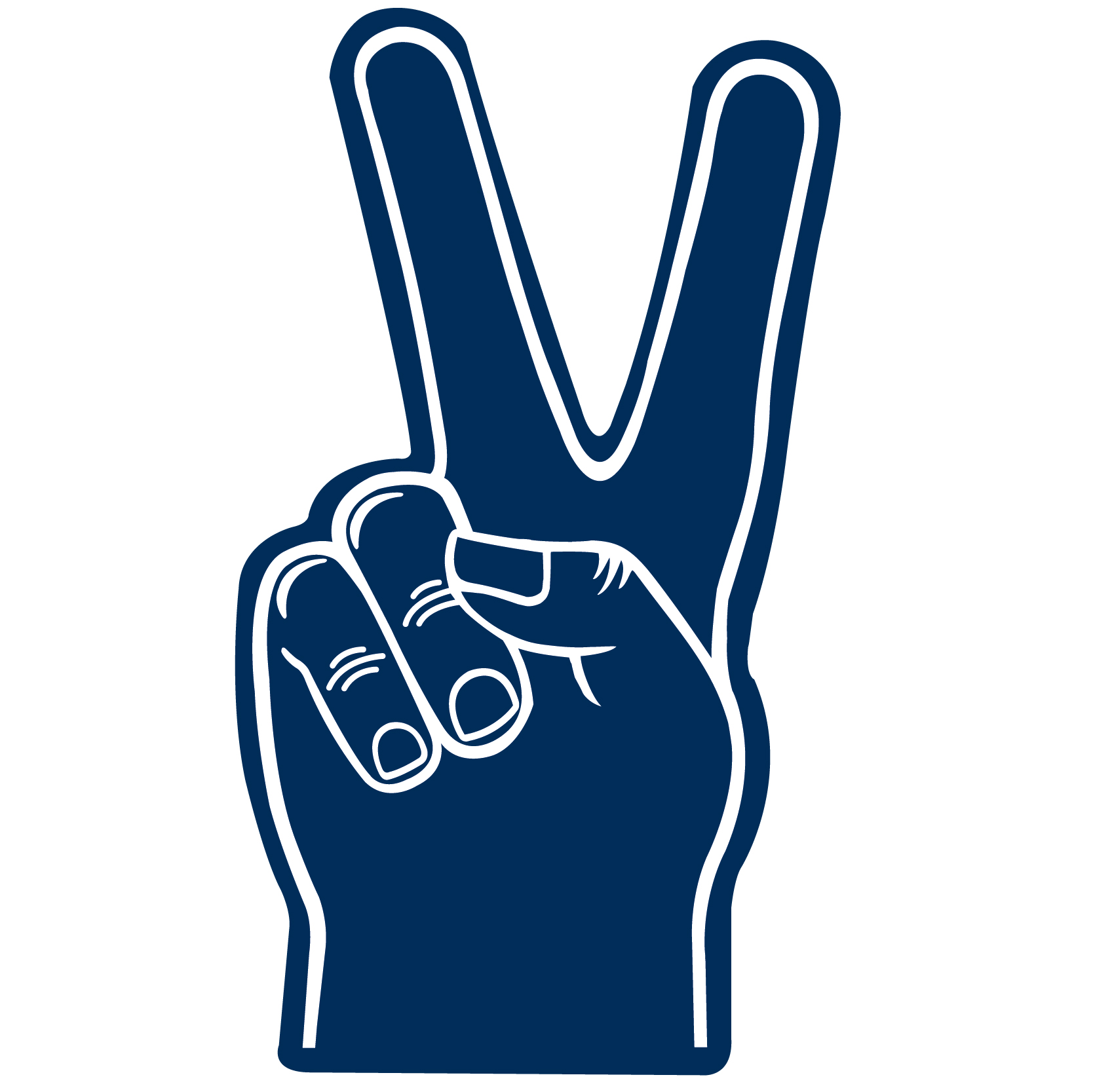 Foam Hand Peace 18" 9