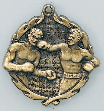 Boxing Wreath Medal, 1 3/4" 2