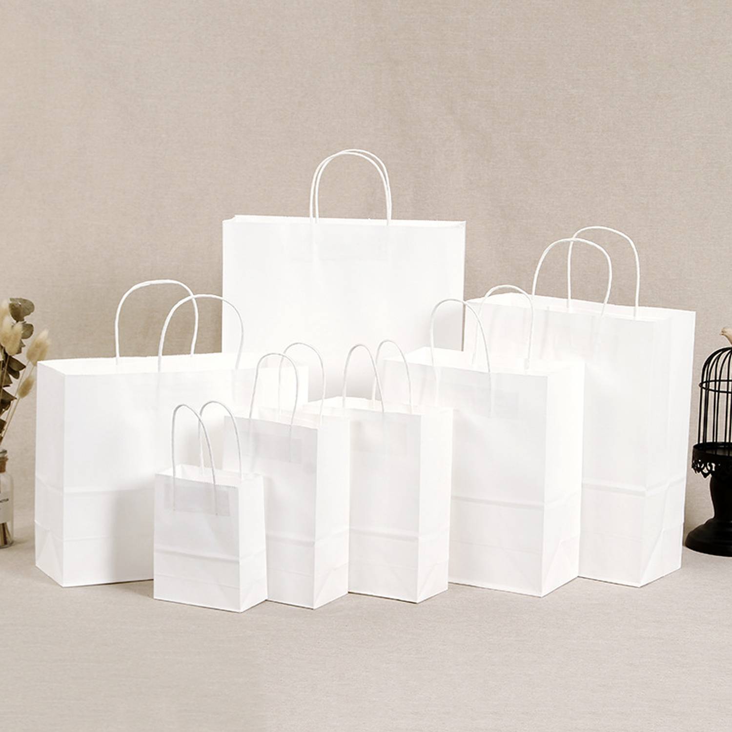 Clothing Food Delivery Kraft Paper Carry Bag 3