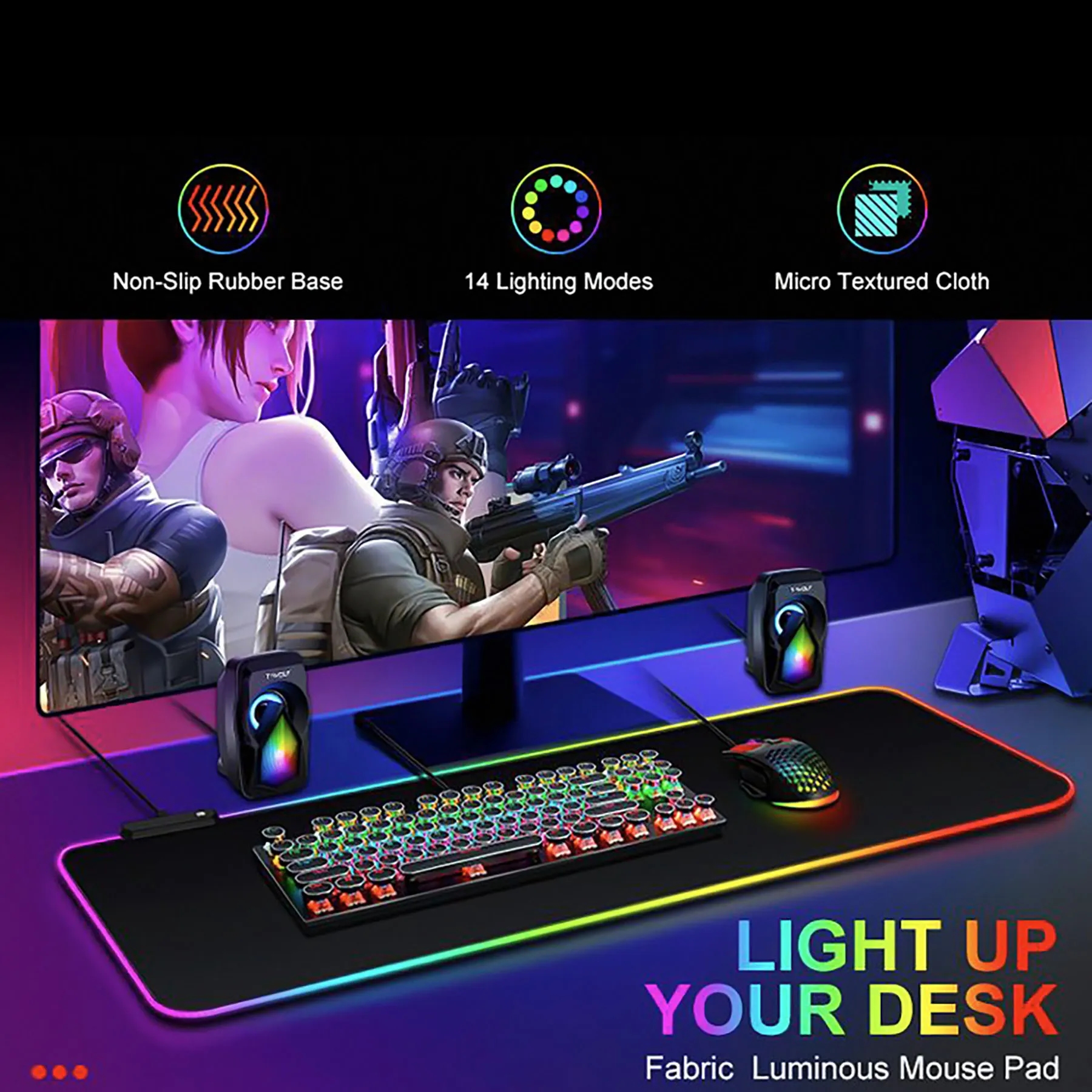 Led RGB Gaming Mouse Pad 8