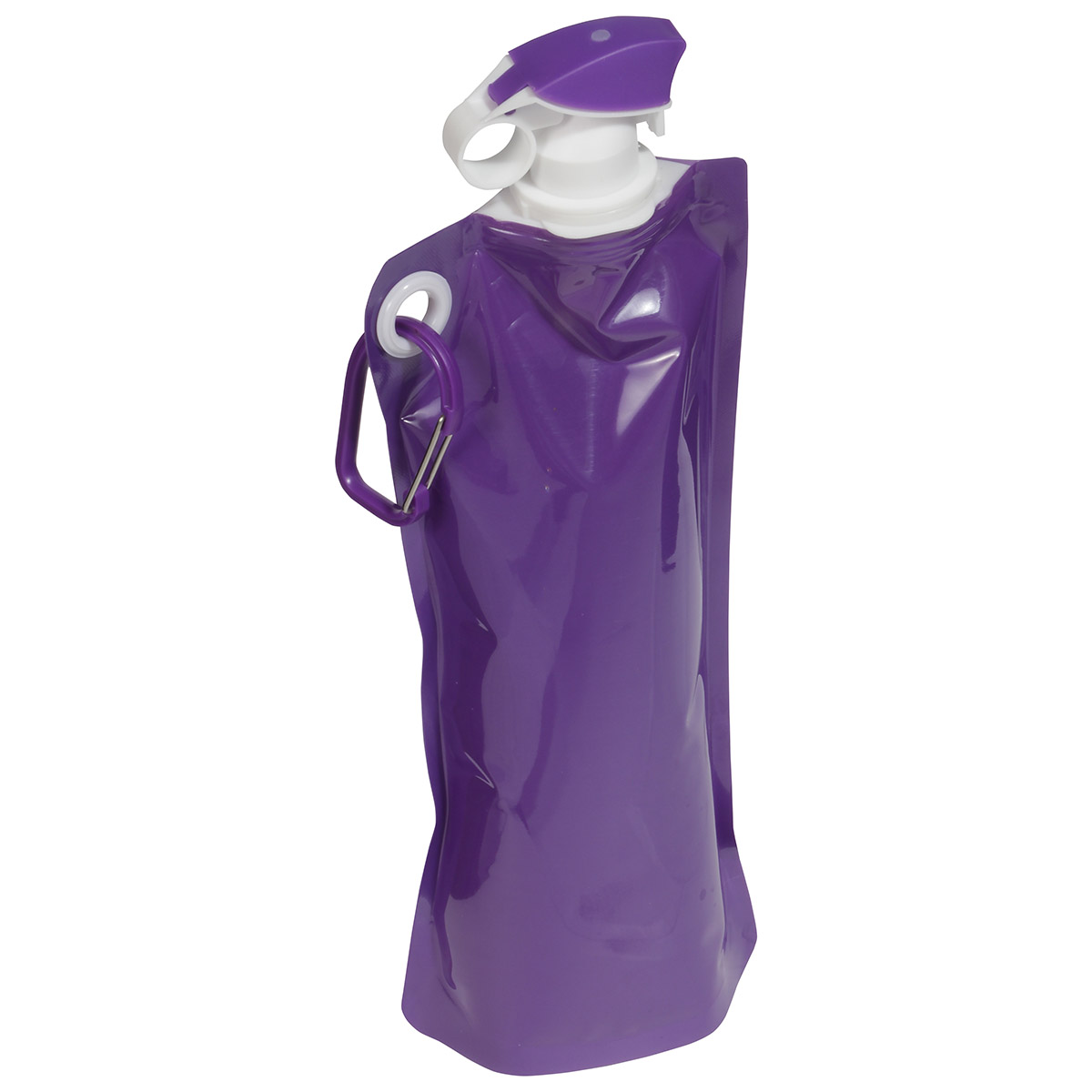 Flip Top Foldable Water Bottle with Carabiner 12