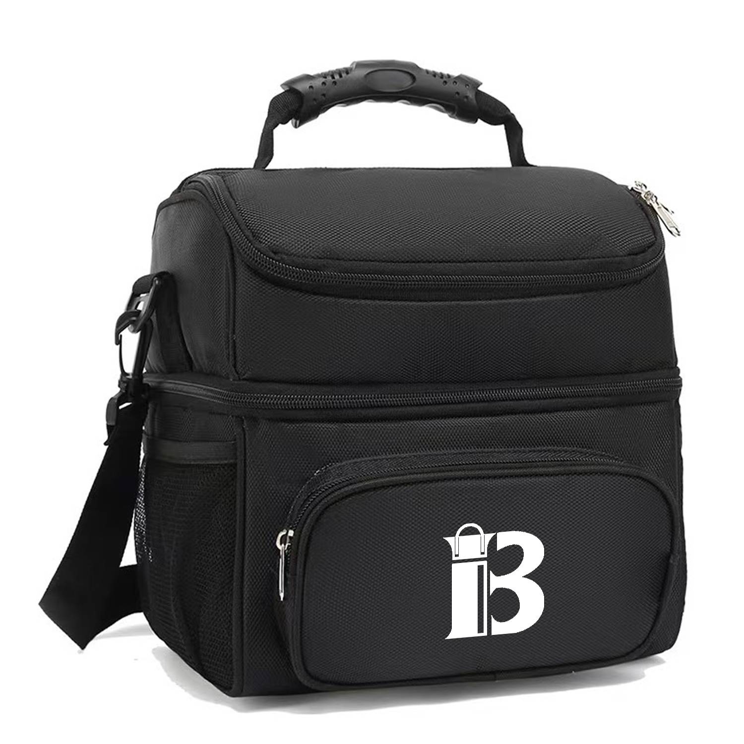 15L Oxford Double Deck Insulated Cooler Bag w/ Handle