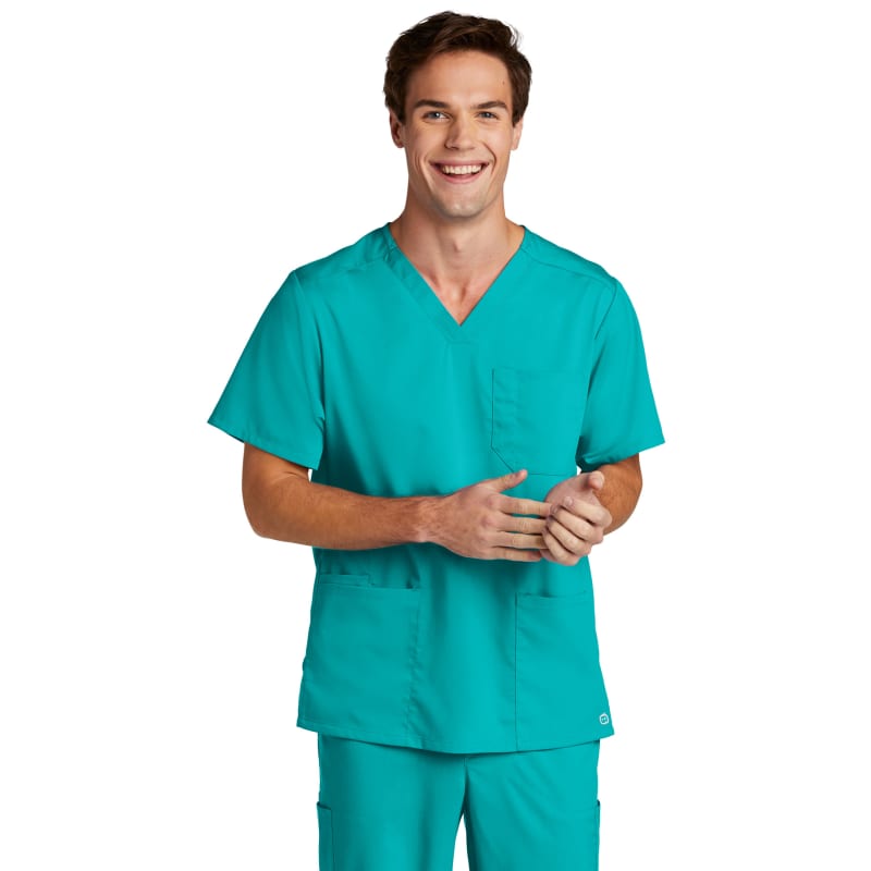 WonderWink Men's Premiere Flex V-Neck Top 26