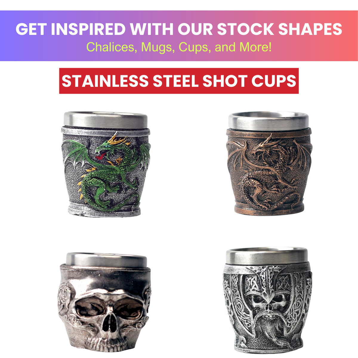 EpicMug Customizable Resin Molded Exterior Mug - Stainless Steel 450ML 31