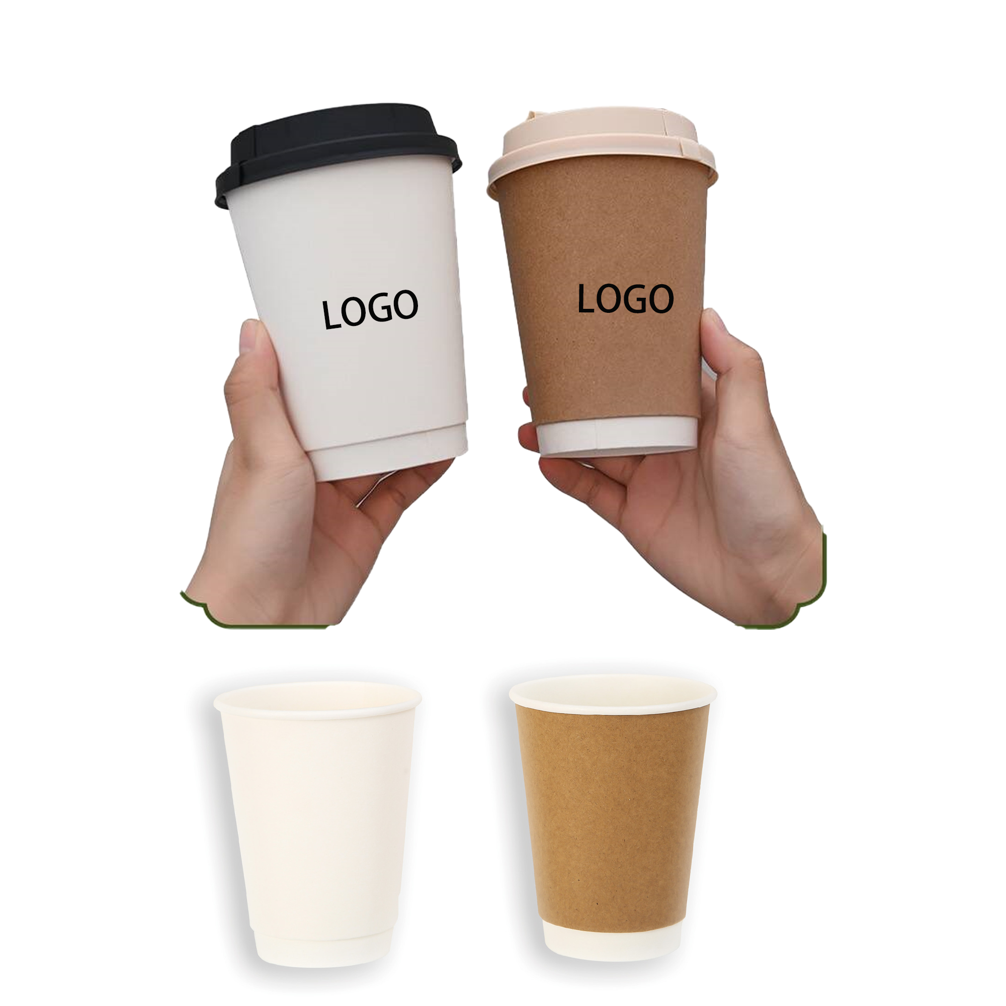 16oz Paper Coffee Cups With Lid MOQ500 2