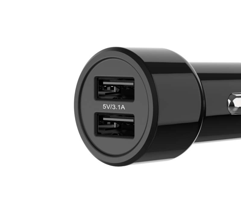 Dual Port USB Car Charger, 15.5W 8