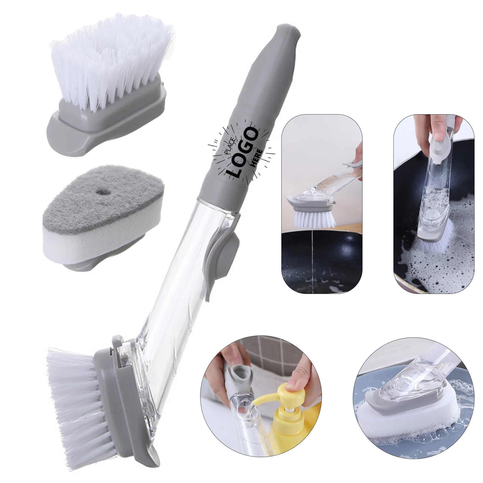 Multi Functional Long Handle Dishwashing Brush 2