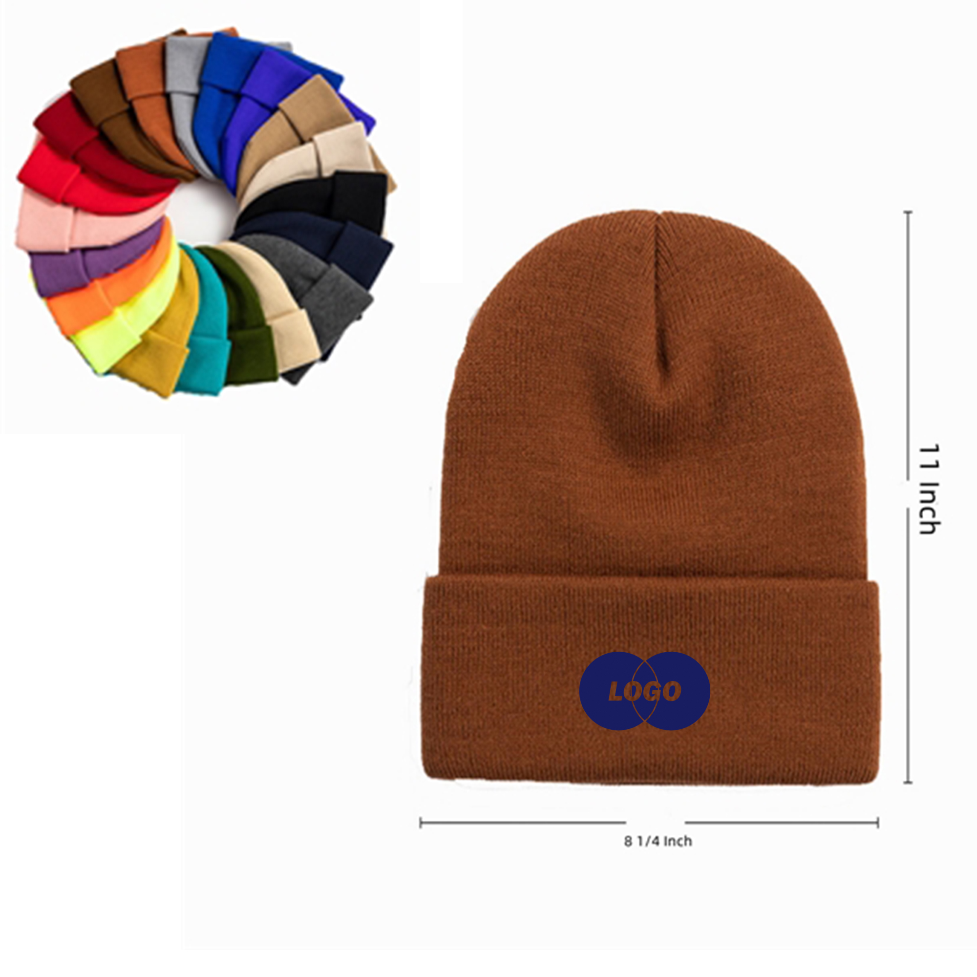 Versatile Pom Knitted Acrylic Hat 2